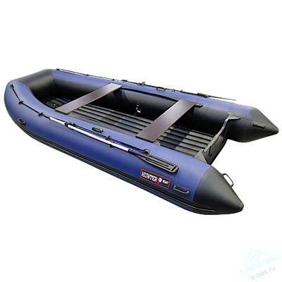 Лодка ПВХ Hunterboat Хантер Классика НД 420А Синий / Чёрный