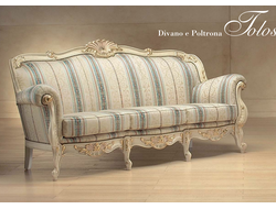 ИТАЛЬЯНСКИЙ ДИВАН В ДЕРЕВЯННОМ КАРКАСЕ TOLOSA 272/K - ФАБРИКА MORELLO GIANPAOLO