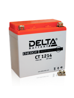 Аккумулятор Delta CT 1214.1 (YB14-BS, YTX14AH, YTX14AH-BS, ETX14AH-BS)