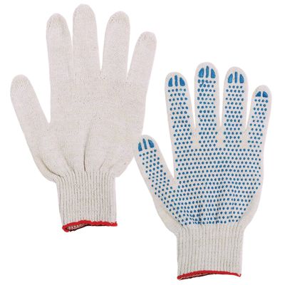 перчатки защитные, перчатки трикотажные, хлопчатобумажные перчатки, перчатки трикотажные с покрытием