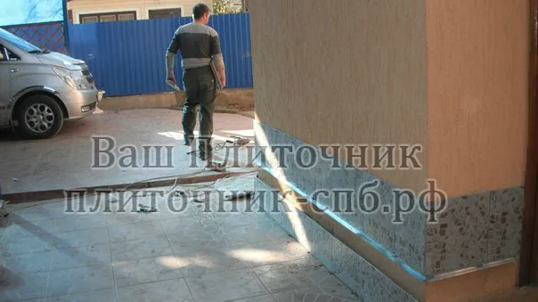 Адлер. Облицовка фасада дома.