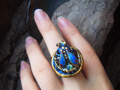 "Ночной Светлячок Кваказура. Вавилонские сказки", волшебное кольцо с лягушкой и опалом