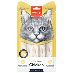 Wanpy Cat (Ванпи кэт) Лакомство для кошек «нежное пюре» из Курицы, 70 г