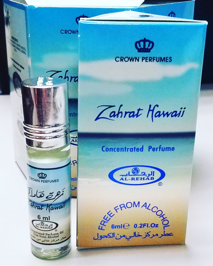 Масляные духи Concentrated Perfume Zahrat Hawaii Al-Rehab (ОАЭ) 6 мл