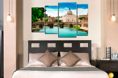 Модульная картина "Древний мост"