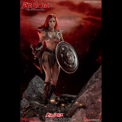 Рыжая Соня - Коллекционная фигурка 1/12 (PL2020-163) - Red Sonja 1/12 Scale Action Figure - TBLeague