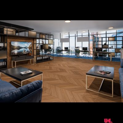 SPC ламинат Damy Floor Chevron Blois / Блуа DF08-Ch 43 класс толщина 5.0 мм с фаской замковый 1.676 м2