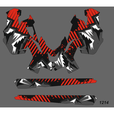 Наклейки на снегоход  Lynx Ranger Expedition Commander 2011-2019 №1214