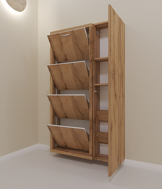 Обувница Айрон-4 Дуэт (ЛДСП)