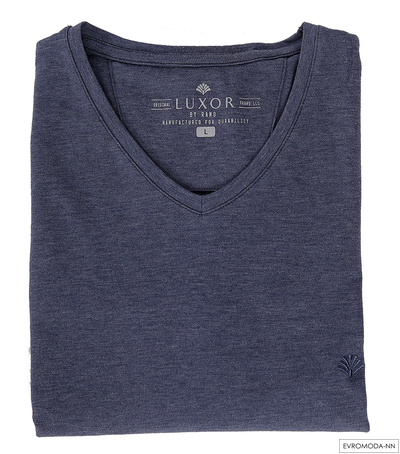 Футболка мужская серо-синяя LUXOR (р.XXL)