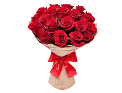 17 красных роз (70 см.)