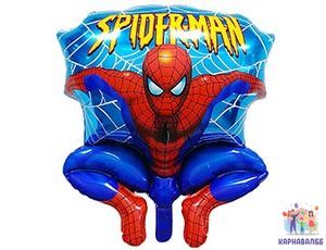 Шар фольга Человек паук 66 см ( шар + гелий + лента )