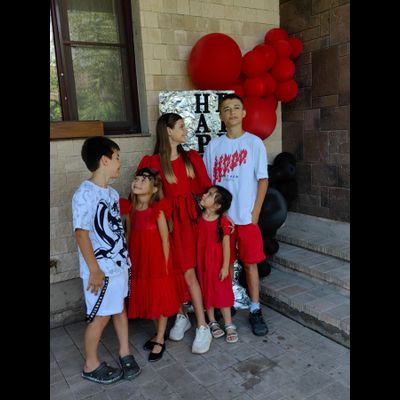 Оформление детского дня рождения в красно-чёрном стиле № 1451