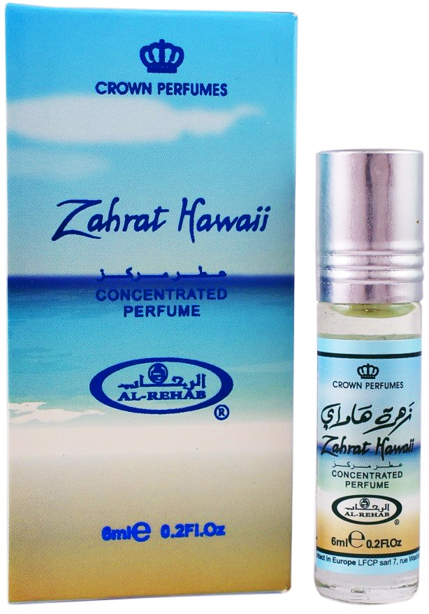 Масляные духи Concentrated Perfume Zahrat Hawaii Al-Rehab (ОАЭ) 6 мл