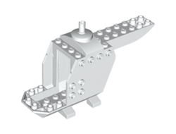 Helicopter Body with Top Pin, White (18929c01 / 6134245)