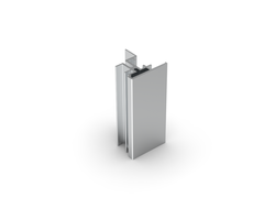 APE100-125 анод. серебро алюминиевый профиль обрамления дверного пенала