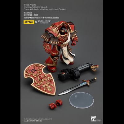 Алый паладин Кровавых Ангелов (Warhammer Horus Heresy) - КОЛЛЕКЦИОННАЯ ФИГУРКА 1/18 Blood Angels Crimson Paladin with Iliastus Assault Cannon (JT00294) - JOYTOY