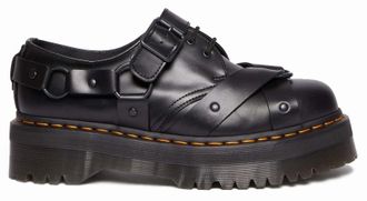 Dr Martens 1461 Harness Leather Platform Shoes Black