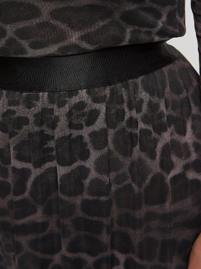 Трикотажная юбка из сетки