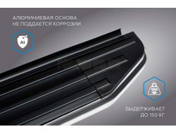 Пороги на Mitsubishi Pajero Sport  (2008-2015) Premium