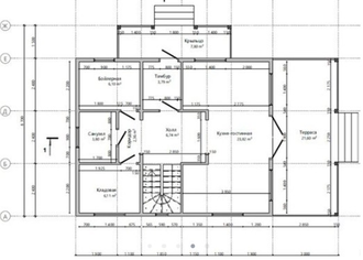 Двухэтажный каркасный дом с тремя спальнями 145м² (SK67)