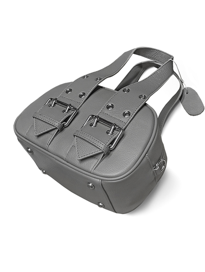 (АРТИКУЛ: 9910/6) СУМКА ЖЕНСКАЯ, НЕБОЛЬШАЯ, НАТУРАЛЬНАЯ КОЖА, СЕРАЯ, С ПЛЕЧЕВЫМ РЕМНЕМ