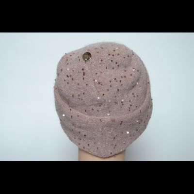 Шапка Vizio 6943 CRY с отворотом розовая