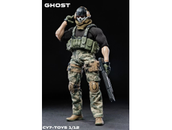 ПРЕДЗАКАЗ - Саймон "Гоуст" Райли (Призрак, Ghost, Call of Duty Modern Warfare II) - Коллекционная фигурка 1/12 The Ghost Soldier Action Figure - CY7-TOYS ?ЦЕНА: 11600 РУБ.?