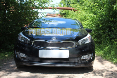 Защита радиатора KIA Pro Ceed II 2012-2015 black верх
