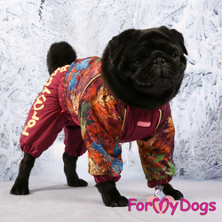 Комбинезон Кленовые Листья Бордовый