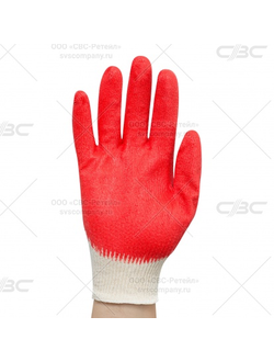 Перчатки трикотажные с 1-м латексным обливом (10/300 пар упаковка)
