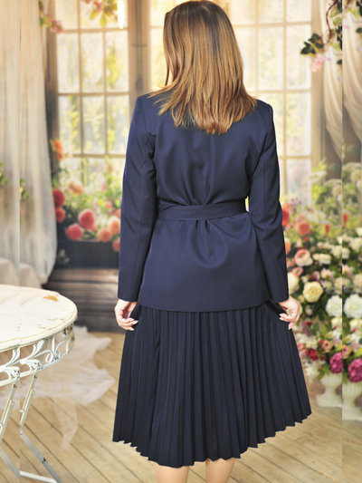 Жакет Кр-500 / Юбка Кр-140 синий