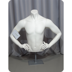 Надежный мужской манекен-торс для витрин и выставок