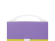 Папка-портфель пластиковая BRAUBERG "JOY", А4 (330х245х35 мм), 13 отделений, с окантовкой, фиолетовая, 227977