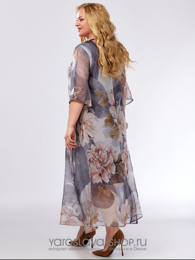 Шикарное женское платье из нежного воздушного шифона