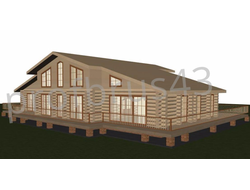 Рубленый дом "Дом Охотника 3", 564,2 м2