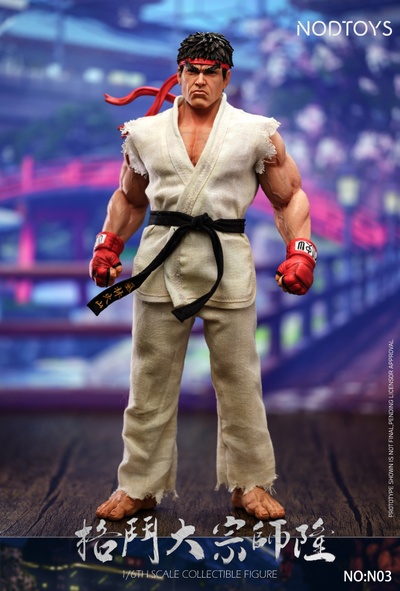 ПРЕДЗАКАЗ - Рю (серия Street Fighter) - Коллекционная фигурка 1/6 Fighting Grandmaster Ryu (NOD-N03) - NODTOYS ?ЦЕНА: 24500 РУБ.?