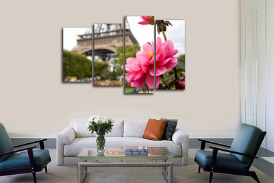 Модульная картина "Романтичный цветок"