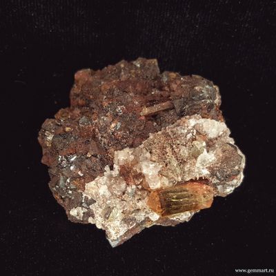 Апатит, гематит. Мексика. 42*36*22мм