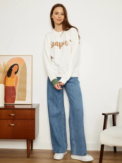 ЖЕНСКИЙ СВИТШОТ БЕЛЫЙ "ДАРИ"