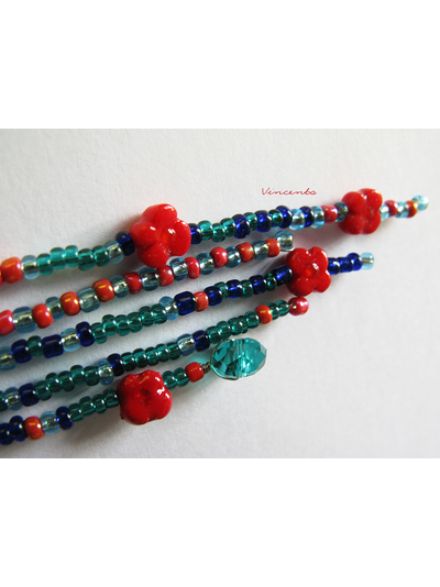 Цыганские серьги с цветами &quot;Ветер перемен&quot;