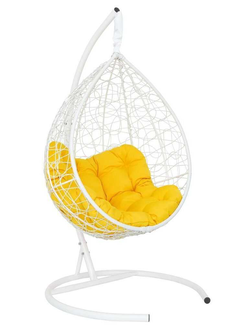 Подвесное кресло-кокон ЛАУРА SEVILLA RELAX белый + каркас