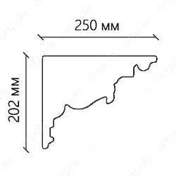 Карниз орнаментальный SK54N (наборный)