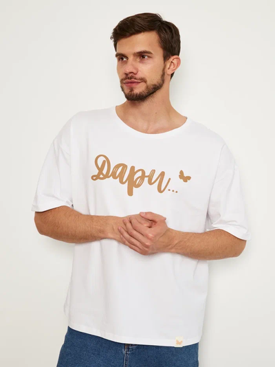 МУЖСКАЯ ФУТБОЛКА БЕЛАЯ "ДАРИ"