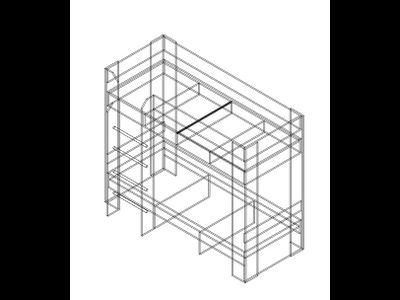 Кровать двухъярусная К-2 София Дуб белфорд (Памир)