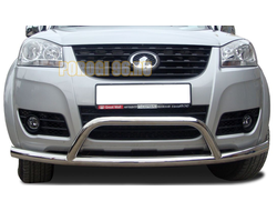 Защита переднего бампера "радиус+низкая скоба" d60 для Great wall Wingle 5 (2011-)