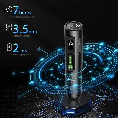 Беспроводная тату машинка EZ INKIN CL2 MAX Wireless Tattoo Pen 3400mAh Green