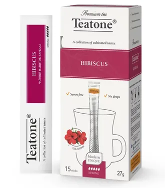 Каркаде | Чайный напиток "Teatone" в стиках (15 шт  x 1,8 гр)