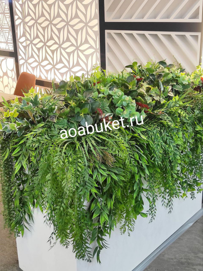 Премиум Искусственные растения, ампельная зелень - Лиана Диффенбахия № Л 004