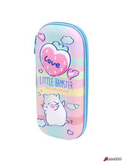 Пенал BRAUBERG, 1 отделение, 1 откидная планка, EVA 3D, 22×10×5 см, «Humster». 270702